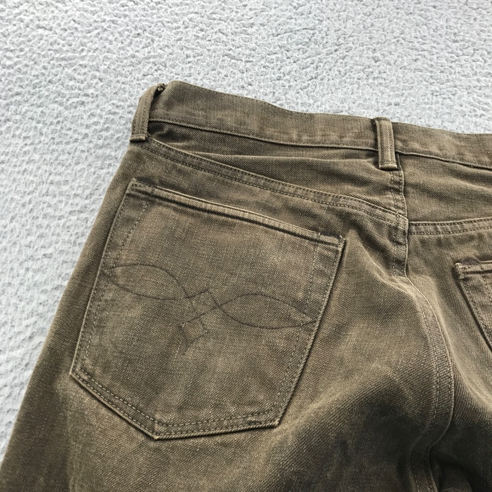 RRL Jeans Mens 31x32 Brown Slim Japan Woven Patina Double Ralph Lauren Heritage